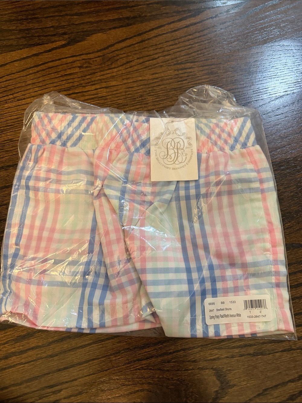 The Beaufort Bonnet Company Pastel Plaid Shorts - Pink, Blue, Sheffield